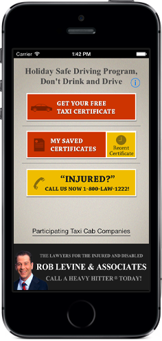 Holiday Safe Driving Program for iPhone and Android